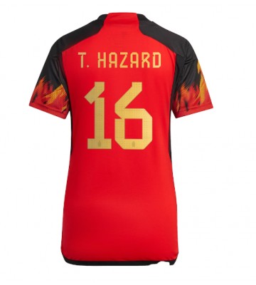 Lacne Ženy Futbalové dres Belgicko Thorgan Hazard #16 MS 2022 Krátky Rukáv - Domáci